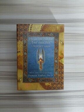 Healing With The Angels Oracle Cards - Doreen Virtue - 44 Card Deck & Guidebook
